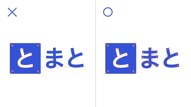 文字や線を含むデザインについて