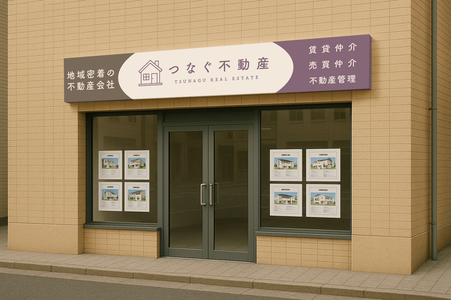 岡山県のプレート看板印刷ならお任せ! | とまとのプレート屋さん アルミフレーム付き看板事例